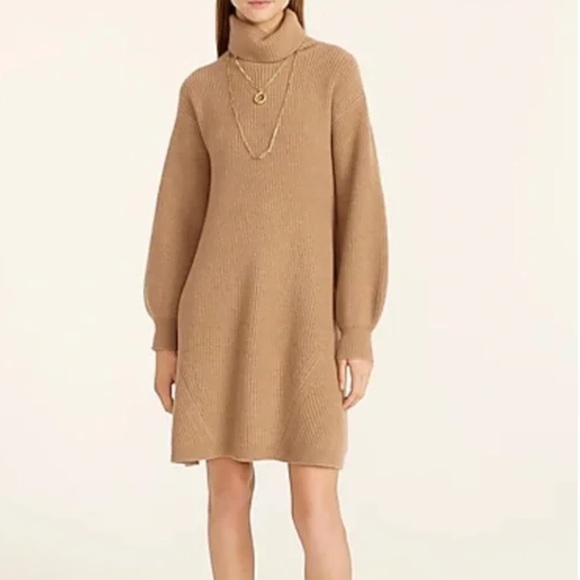 J. Crew Dresses & Skirts - J. Crew Wool and Recycled-Cashmere Turtleneck Sweater Dress. Size XXL. NWT.